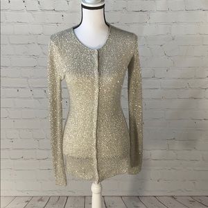 Silver Button Up on the Inside Cardigan